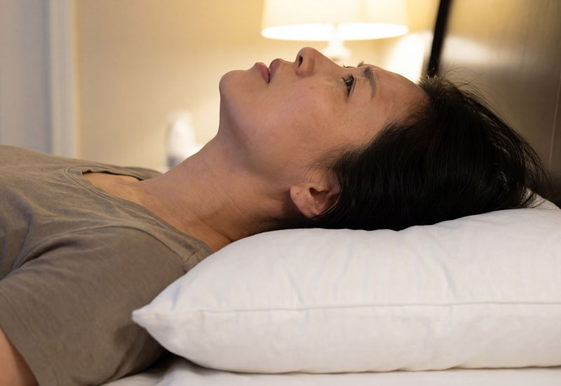 일반 베개 목 꺾임