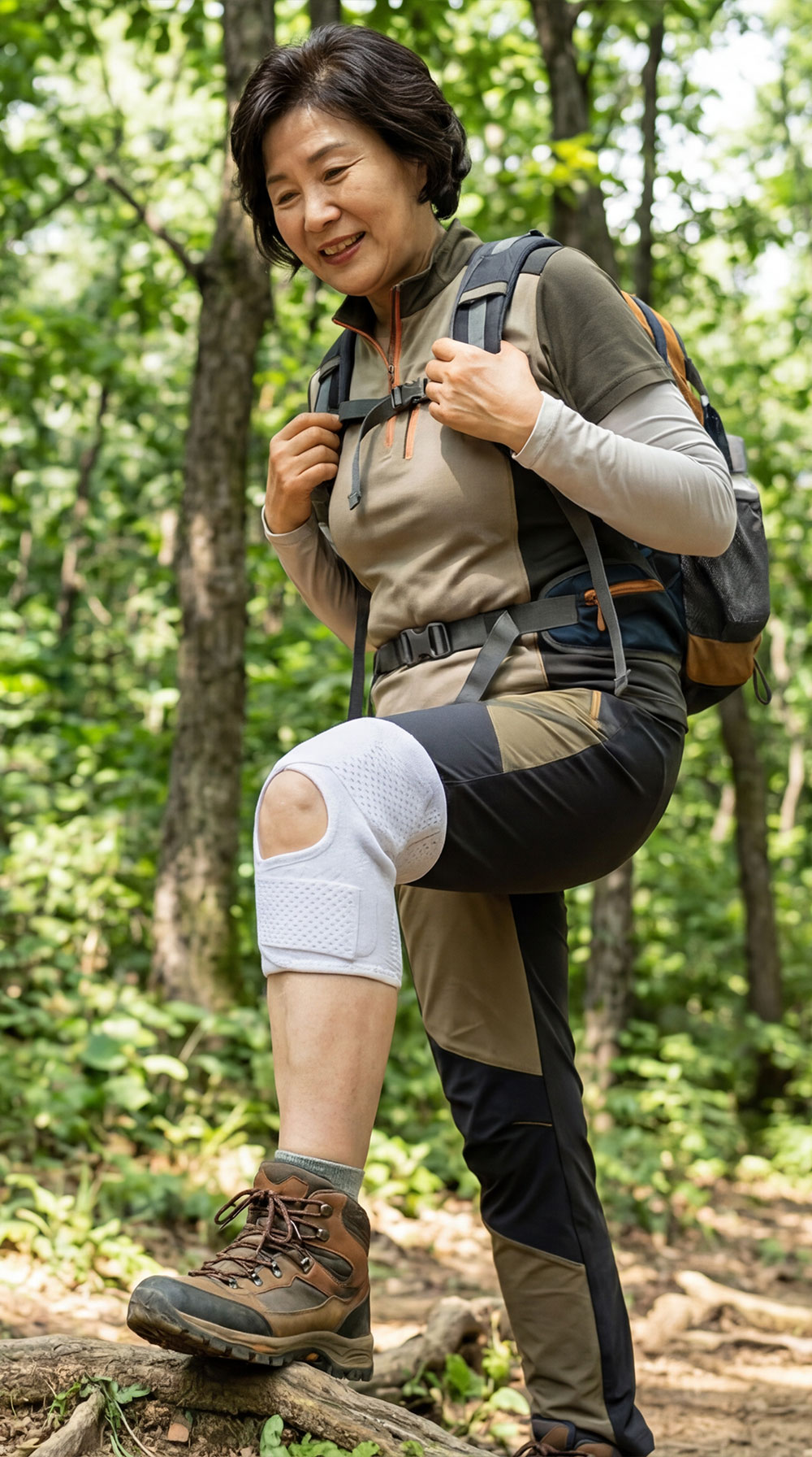 무릎 보호대 착용